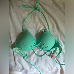Victoria's Secret Teal Push-Up Bikini Top 36B